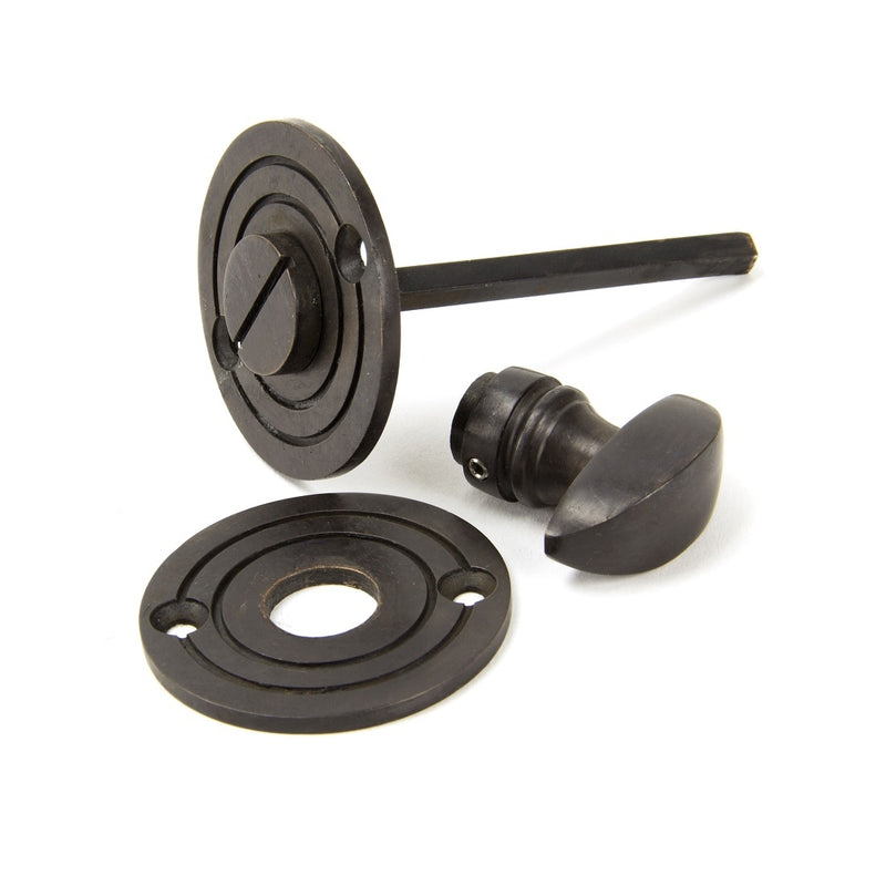 From The Anvil Round Bathroom Thumbturn - Aged Bronze
