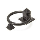 From The Anvil Ring On Block Door Knocker - Aged Bronze