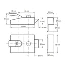 Yale 84 Non-Deadlocking Rim Nightlatch - 40mm Backset - DMG Case with Brass Cylinder