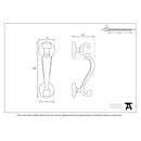 From The Anvil Doctor Door Knocker - Polished Chrome