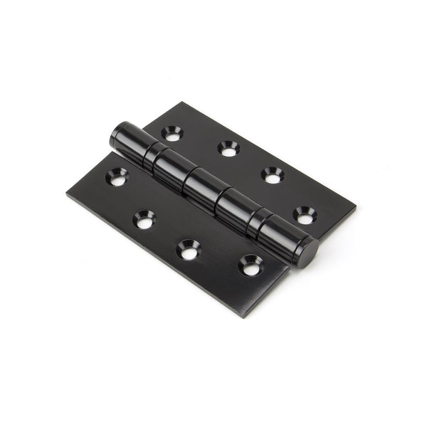 From The Anvil 4" Ball Bearing Butt Hinges on SS (pair) - Black