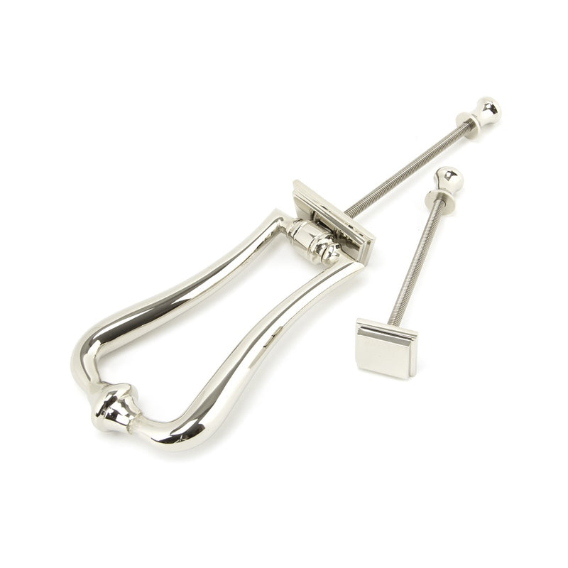 From The Anvil Period Slimline Art Deco Door Knocker - Polished Nickel