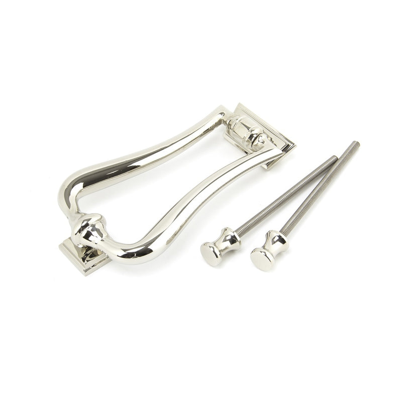 From The Anvil Period Slimline Art Deco Door Knocker - Polished Nickel