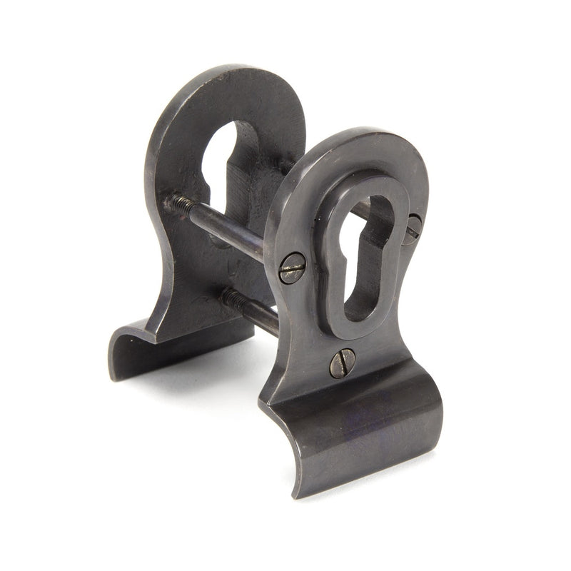 From The Anvil Period Euro Door Pull Back To Back - Aged Bronze