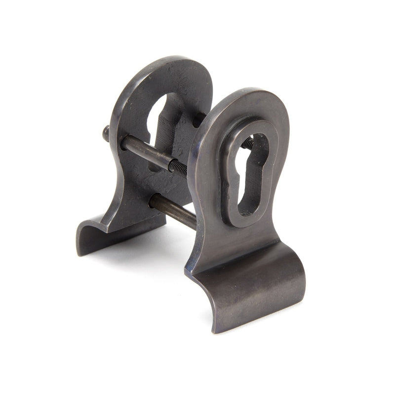 From The Anvil Period Euro Door Pull Back To Back - Aged Bronze