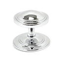 From The Anvil Period Art Deco Centre Door Knob - Polished Chrome