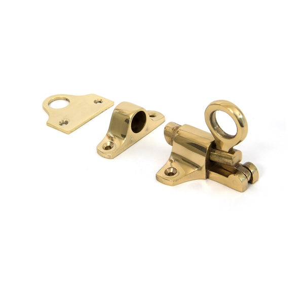 From The Anvil Fanlight Catch & Keeps - Polished Brass