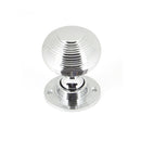 From The Anvil Beehive Heavy Knob Handles on Round Rose - Polished Chrome