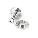 From The Anvil Beehive Heavy Knob Handles on Round Rose - Polished Chrome
