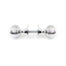 From The Anvil Beehive Heavy Knob Handles on Round Rose - Polished Chrome