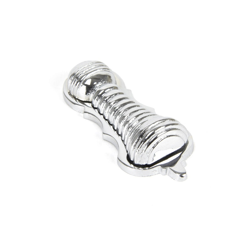 From The Anvil Beehive Lever Key Covered Escutcheon - Polished Chrome