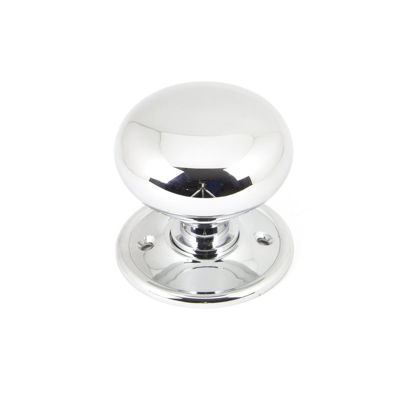 From The Anvil Small Mushroom Knob Set - Polished Chrome