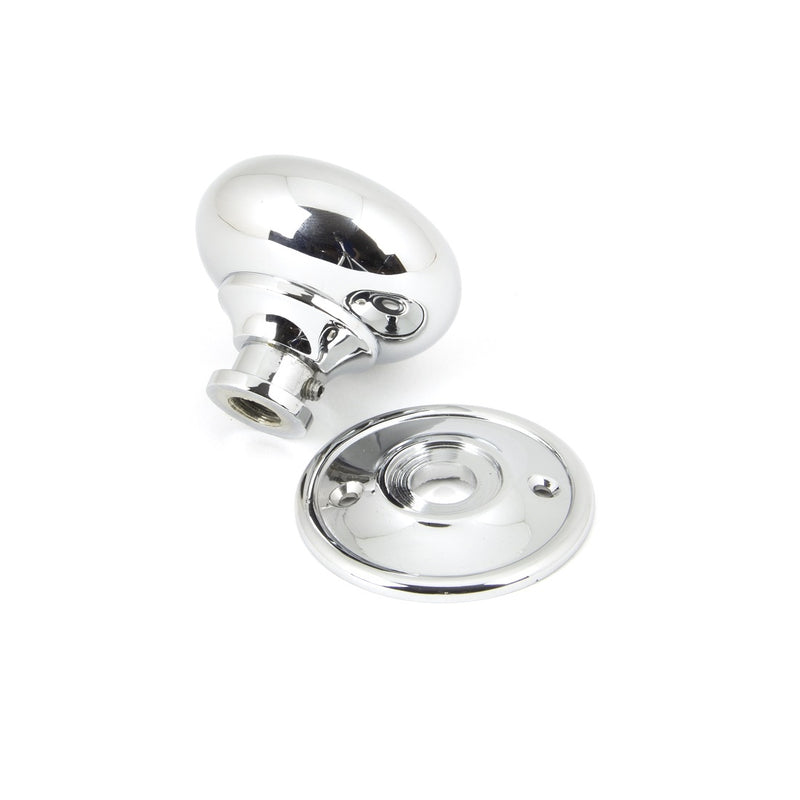 From The Anvil Small Mushroom Knob Set - Polished Chrome