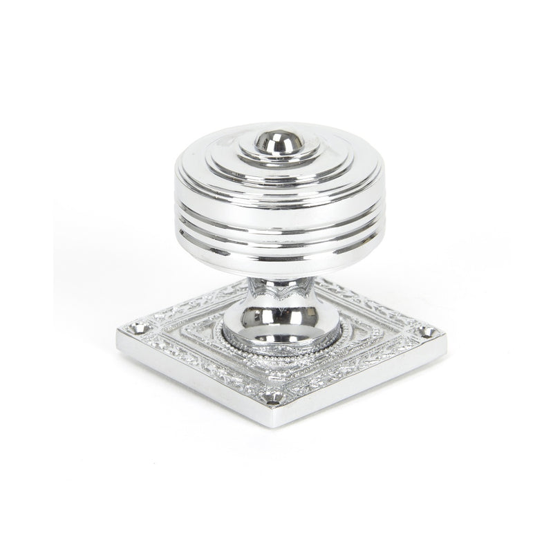 From The Anvil Tewkesbury Mortice Knob Set - Polished Chrome