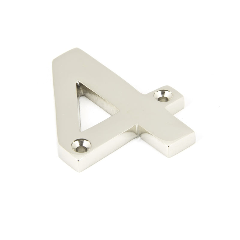 From The Anvil Numeral '4' - Polished Nickel