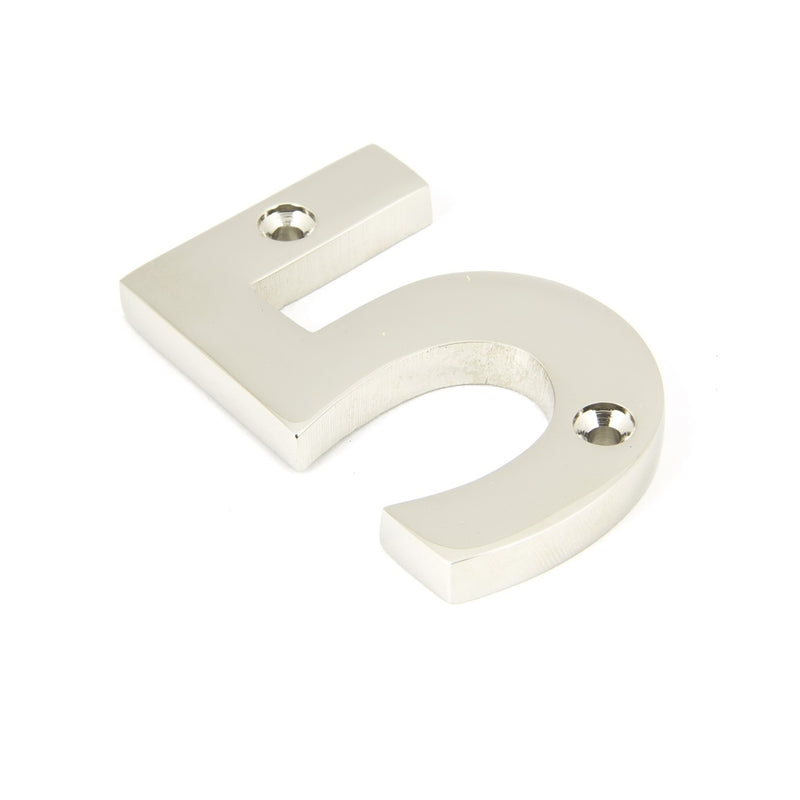 From The Anvil Numeral '5' - Polished Nickel