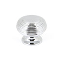 From The Anvil Large Beehive Cabinet Knob - Polished Chrome