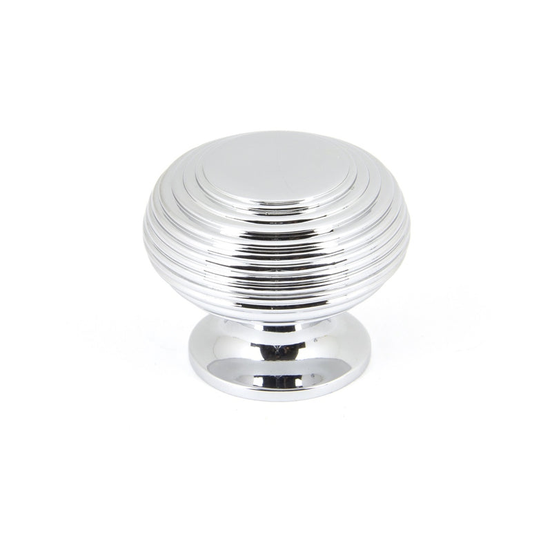 From The Anvil Large Beehive Cabinet Knob - Polished Chrome