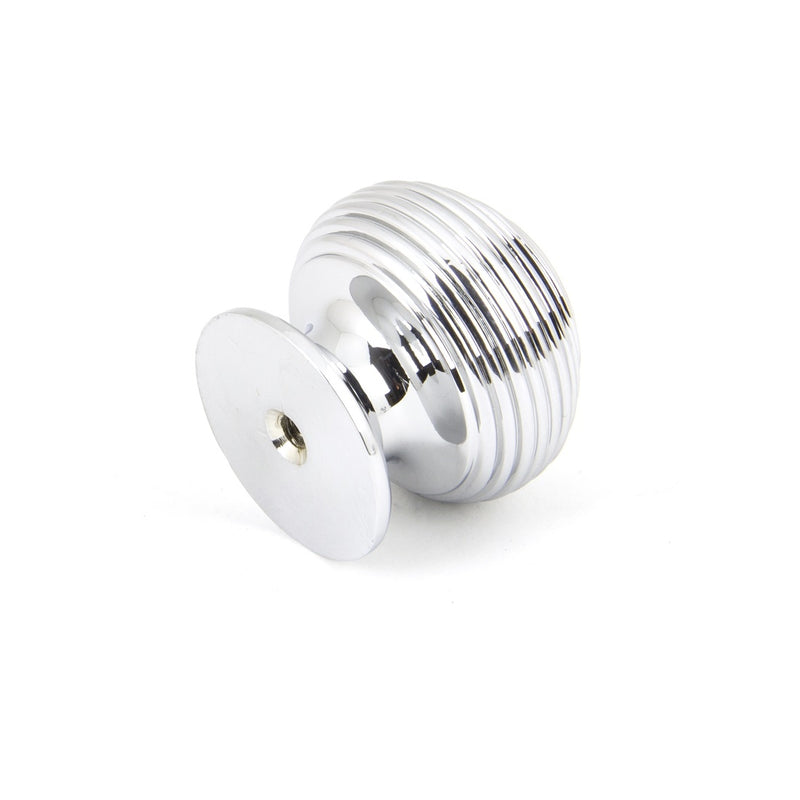 From The Anvil Small Beehive Cabinet Knob - Polished Chrome
