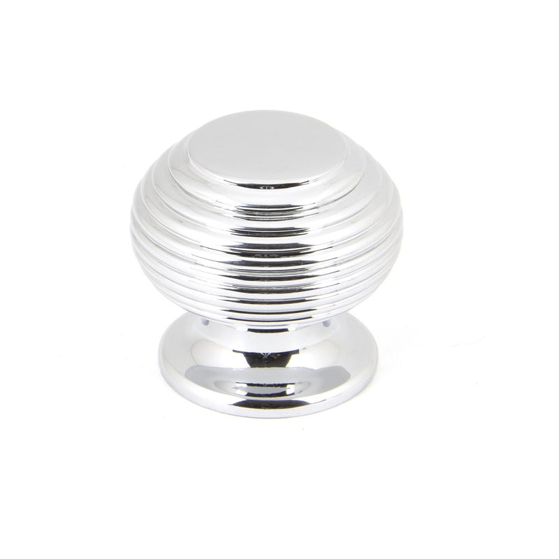 From The Anvil Small Beehive Cabinet Knob - Polished Chrome