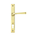 From The Anvil Avon 92pz Slimline Euro Handles For Multi-Point Locks - Aged Brass