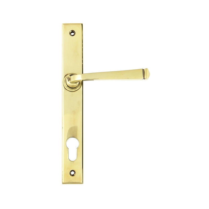 From The Anvil Avon 92pz Slimline Euro Handles For Multi-Point Locks - Aged Brass