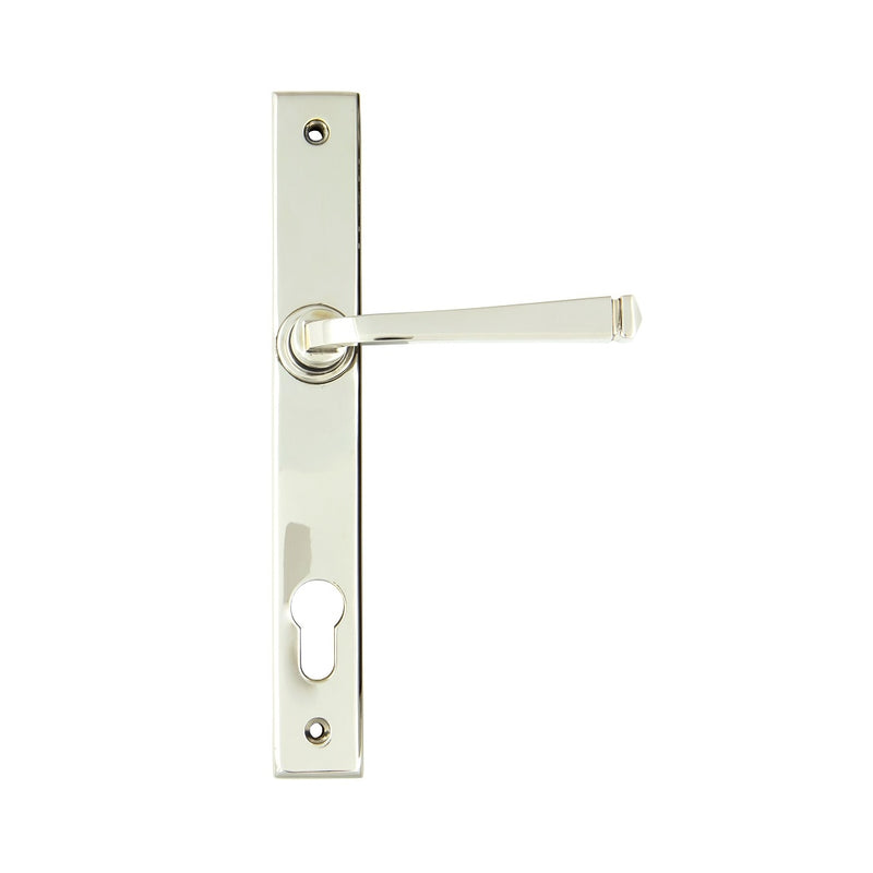 From The Anvil Avon 92pz Slimline Euro Handles For Multi-Point Locks - Polished Nickel