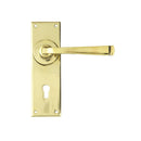 From The Anvil Avon Lock Handles - Aged Brass