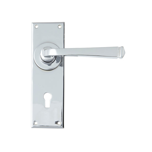 From The Anvil Avon Lock Handles - Polished Chrome