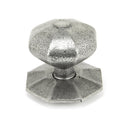 From The Anvil Octagonal Internal Centre Door Knob - Pewter
