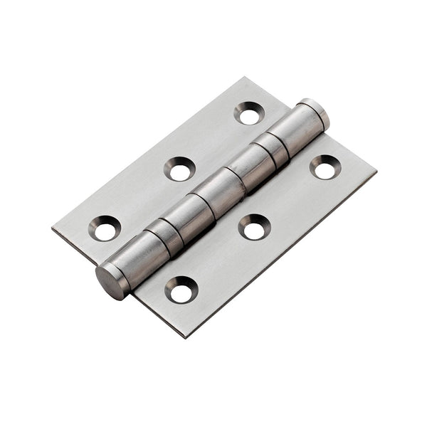 From The Anvil 3" Ball Bearing Butt Hinges (pair) - Satin Stainless Steel