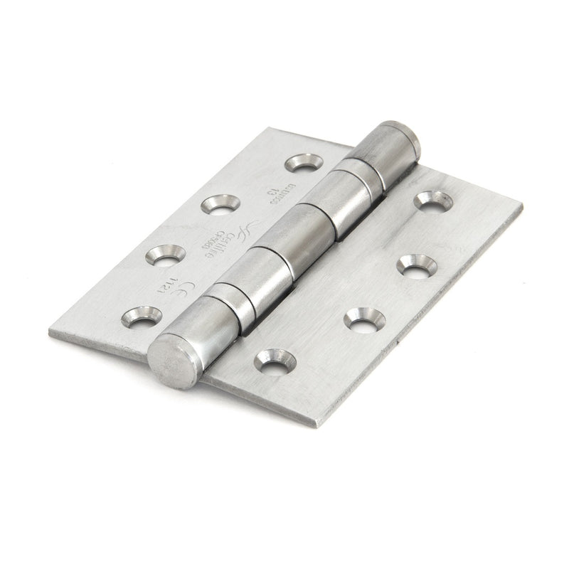 From The Anvil 4" Ball Bearing Butt Hinges (pair) - Satin Stainless Steel