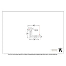 From The Anvil Storm Proof Hinges (pair) - 2.5" - Self Coloured Brass