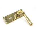 From The Anvil Newbury Lock Handles - Aged Brass