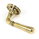 From The Anvil Newbury Lever Handles on Round Rose - Aged Brass
