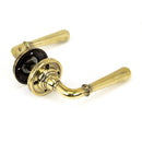 From The Anvil Newbury Lever Handles on Round Rose - Aged Brass