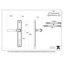 From The Anvil Newbury 92pz Slimline Euro Handles For Multi-Point Locks - Polished Chrome