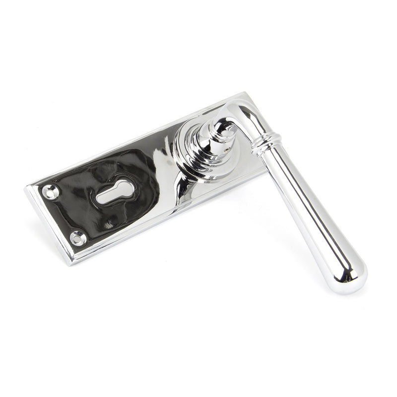 From The Anvil Newbury Lock Handles - Polished Chrome