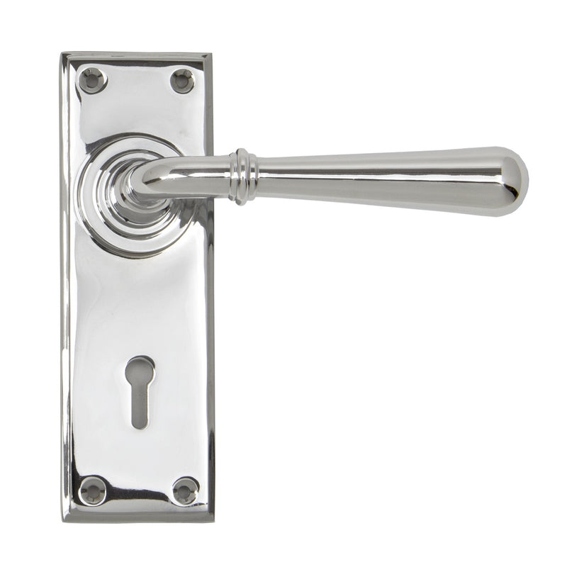 From The Anvil Newbury Lock Handles - Polished Chrome