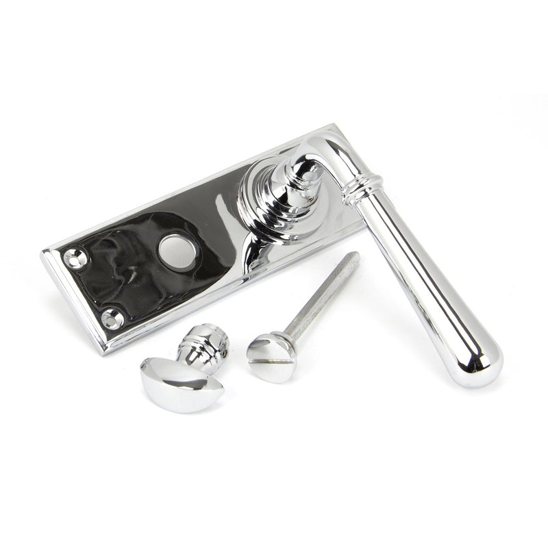 From The Anvil Newbury Bathroom Handles - Polished Chrome