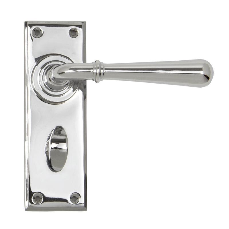 From The Anvil Newbury Bathroom Handles - Polished Chrome