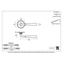 From The Anvil Newbury Lever Handles on Round Rose - Polished Chrome