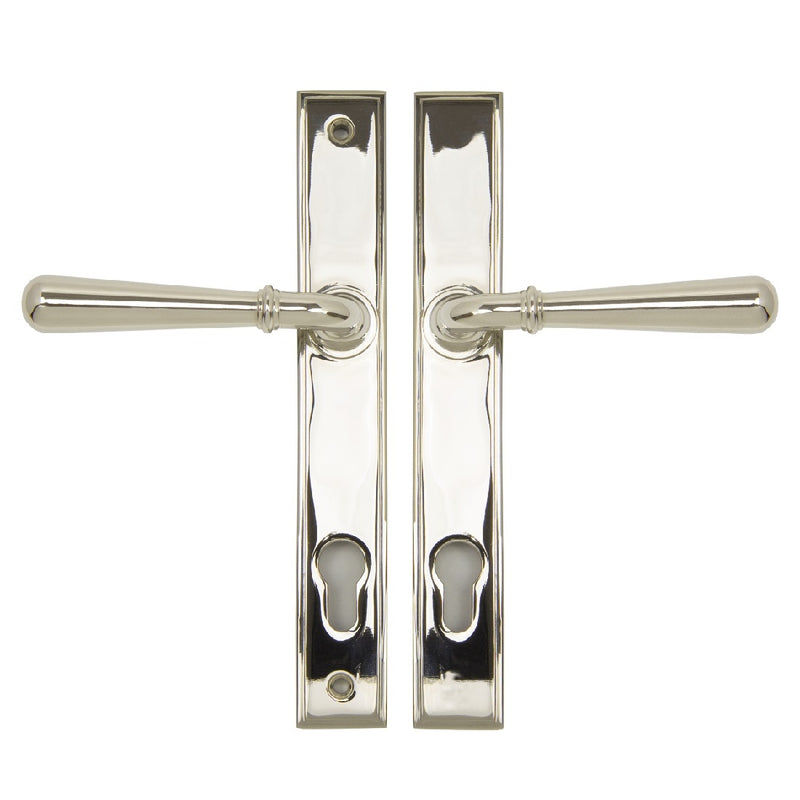 From The Anvil Newbury 92pz Slimline Euro Handles For Multi-Point Locks - Polished Nickel