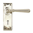 From The Anvil Newbury Lock Handles - Polished Nickel
