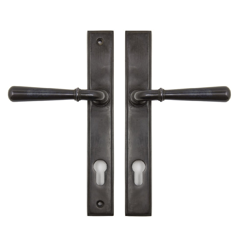 From The Anvil Newbury 92pz Slimline Euro Handles For Multi-Point Locks - Aged Bronze
