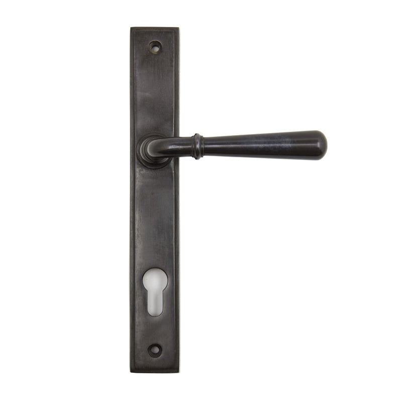 From The Anvil Newbury 92pz Slimline Euro Handles For Multi-Point Locks - Aged Bronze