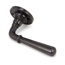 From The Anvil Newbury Lever Handles on Round Rose - Aged Bronze