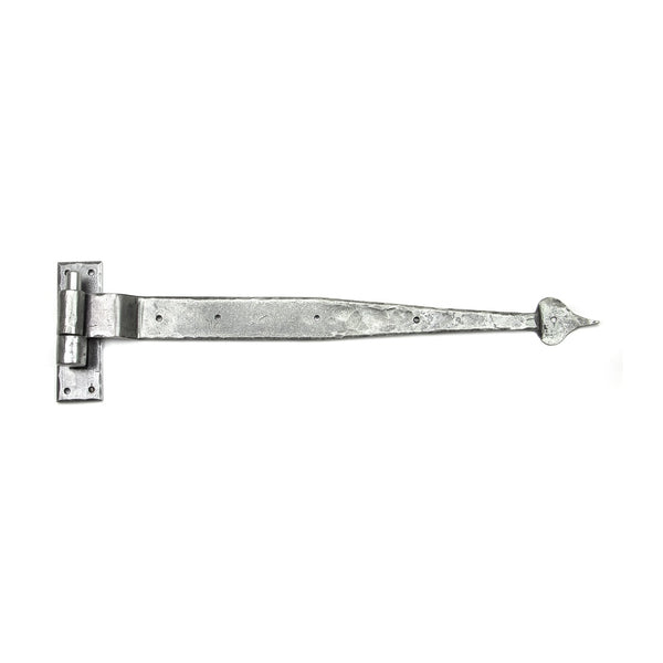 From The Anvil Hook & Band Hinges (pair) - Cranked - 24" - Pewter