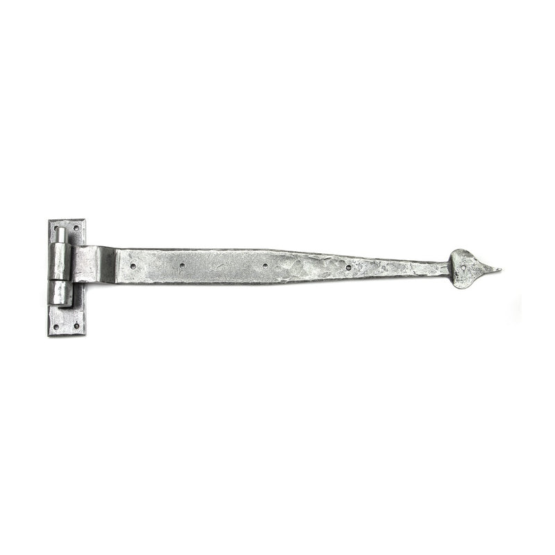 From The Anvil Hook & Band Hinges (pair) - Cranked - 24" - Pewter