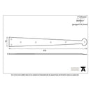 From The Anvil Hinge Front (pair) - 24" - Beeswax